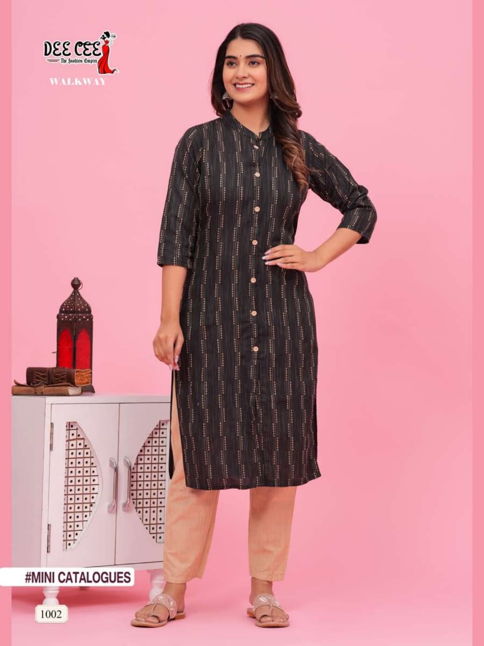 Walkway By Deecee Cotton Printed Kurti With Bottom Dupatta Catalog